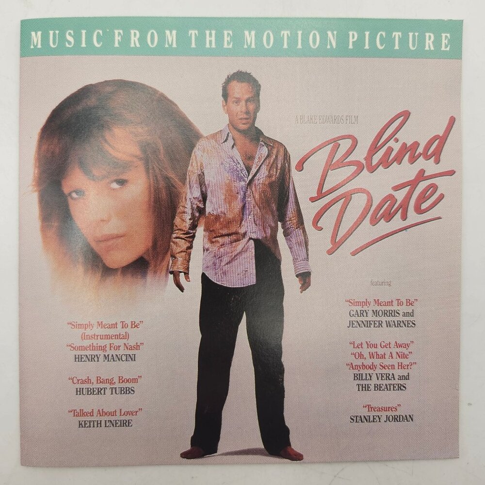 Blind Date Motion Picture Soundtrack CD 1987 Rhino Featuring Bruce Willis & Kim